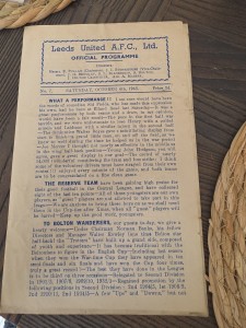 Leeds United V Bolton Wanderers 6/10/1945 League for sale on Ebay