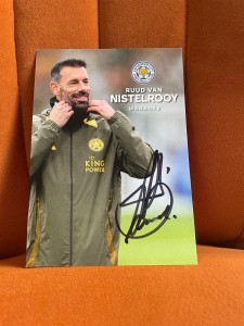 Ruud van Nistelrooy Leicester City Football Hand Signed Original club card for sale on Ebay
