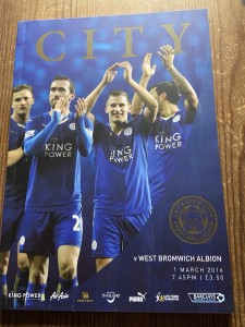 Leicester City V West Bromwich Albion 01/03/2016 Programme & Team Sheet for sale on Ebay