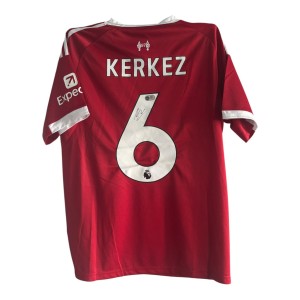 Milos Kerkez Signed Shirt ACG Authentication Liverpool 25/26 Auto for sale on Ebay