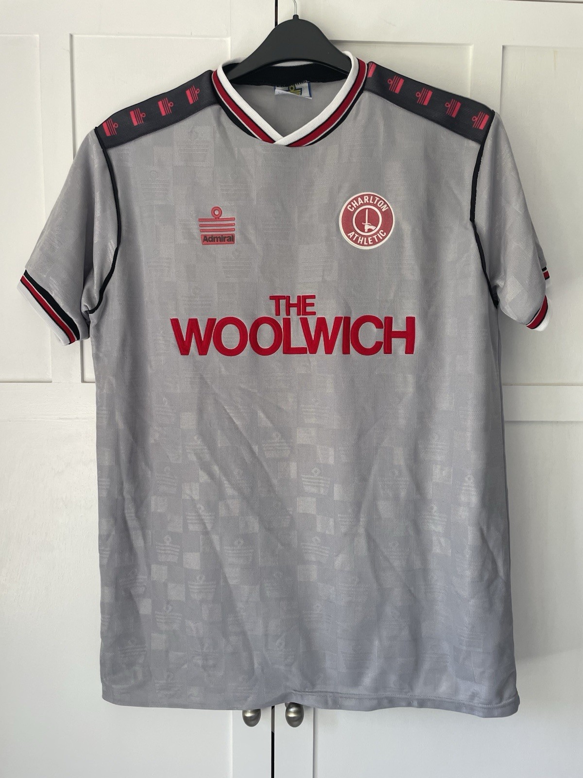 Very Rare Original 1988/89 Charlton Athletic FC Admiral Grey XL Away Shirt . for sale on Ebay