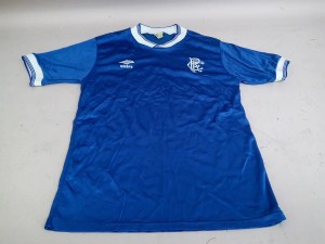 Vintage 1984-1987 Umbro Rangers FC Home Shirt Size Medium for sale on Ebay