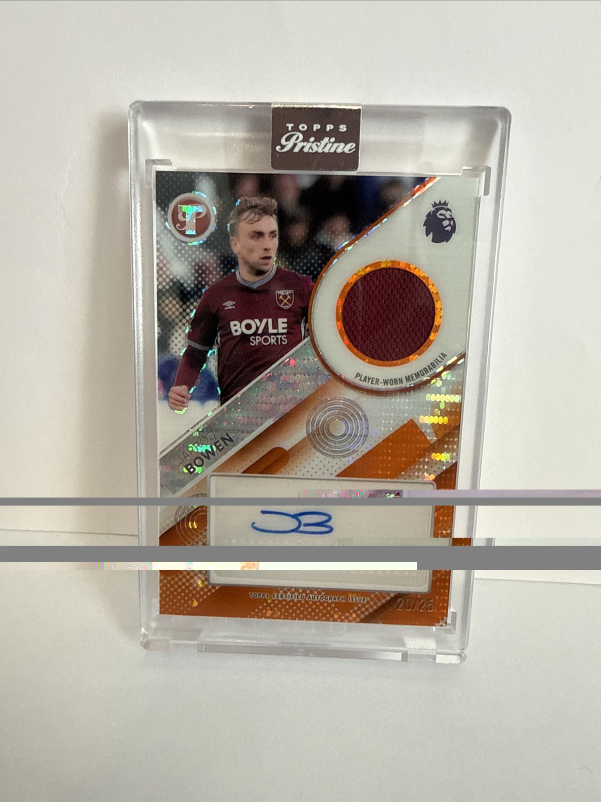 Jarrod Bowen West Ham /25 Player Worn Patch Auto Kit Match Pristine Prem 2026 for sale on Ebay
