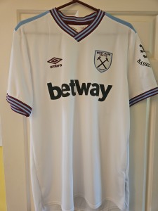 West Ham United 2019/20 Away Football Shirt..Size Adult Large for sale on Ebay