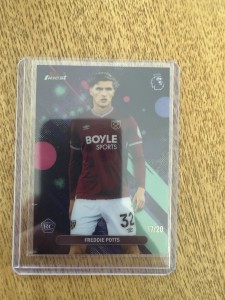 Topps Premier League Finest West Ham Freddie Potts Rookie 17/20 for sale on Ebay