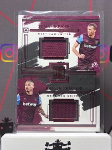 2023-24 panini impeccable Tomas Soucek / Kalvin Phillips dual patch /99 West Ham for sale on Ebay