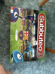 Subbuteo BARCELONA Home And away  OFFICIAL Table Soccer Game for sale on Ebay