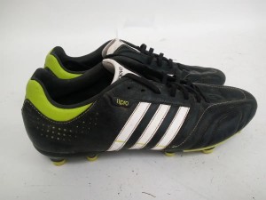 Adidas Adipure 11Pro FG Football Boots Black Green UK 10 US 10.5 for sale on Ebay