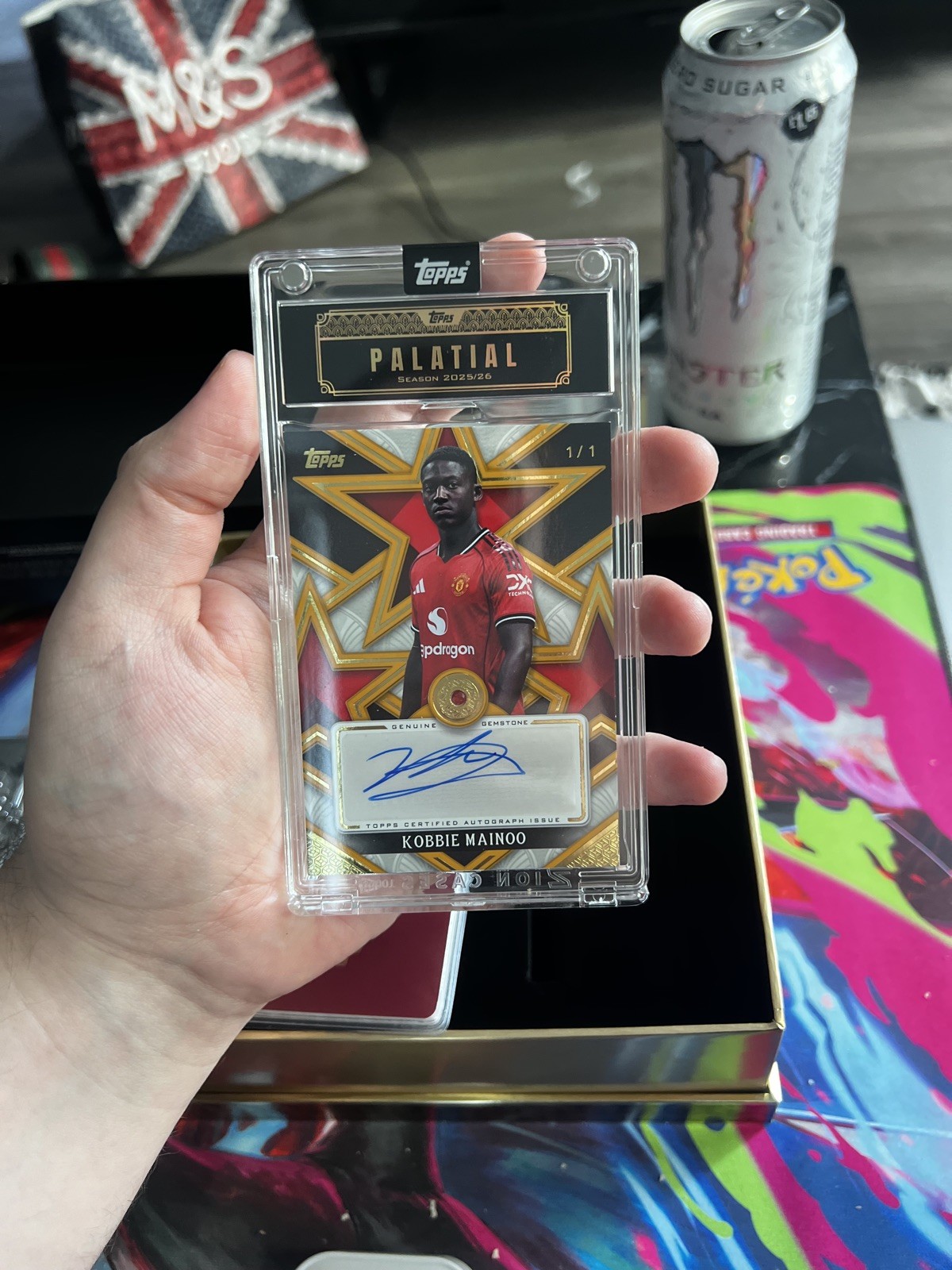 Topps Manchester United Palatial 2025/26 - Kobbie Mainoo 1/1 Auto Gem Relic  for sale on Ebay