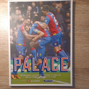 2015-16 Crystal Palace v Leicester City -Prem League  CHAMPIONS for sale on Ebay