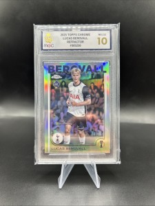 24/25 Topps Chrome UCC Lucas Bergvall Silver Refractor Tottenham Hotspur  MGC 10 for sale on Ebay