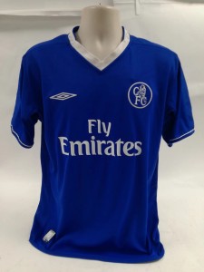 Chelsea FC Umbro Home Shirt Blue Fly Emirates Mens M for sale on Ebay