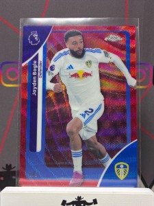 2025-26 Topps Chrome Premier League Jayden Bogle Red Wave /5 Leeds for sale on Ebay