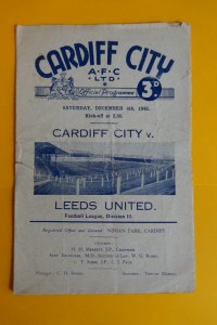 1948/49 CARDIFF CITY v LEEDS UNITED for sale on Ebay