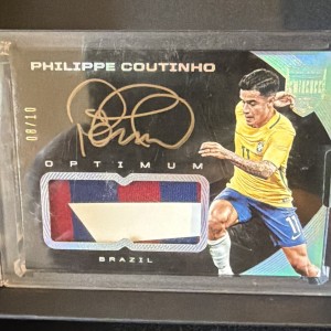 Philippe Coutinho Panini Optimum Eminence  Patch Autograph Card 08/10 for sale on Ebay