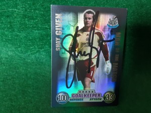 SHAY GIVEN - NEWCASTLE UTD Signed Attax 07/08 M.O.M. Football Trade Card  for sale on Ebay