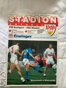 1989 UEFA Cup Final Stuttgart V Napoli for sale on Ebay