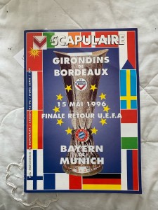 1996 UEFA Cup Final Bordeaux V Bayern Munich UEFA Cup for sale on Ebay