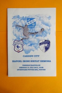 2015/16   HAPOEL IRONI KIRYAT SHMONA v CARDIFF CITY Friendly Match for sale on Ebay