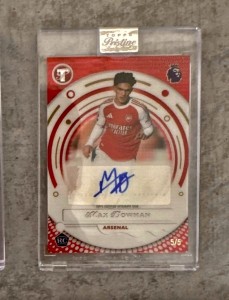 2026 Topps Pristine Premier League Max Dowman RC Auto 5/5 Bookend Arsenal for sale on Ebay