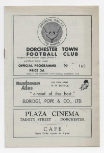 1954/55 Western League Division 1 - DORCHESTER TOWN v. BIDEFORD for sale on Ebay