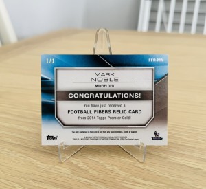 2014 Topps Premier Gold Mark Noble Match-Used Patch 1/1 Printing West Ham United for sale on Ebay