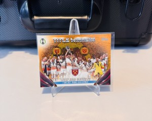 2023-24 Topps Jade UCC - West Ham United - Title Winners - Orange 08/25 Europa for sale on Ebay