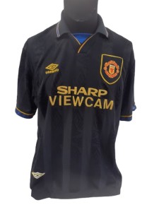 Vintage Manchester United Umbro Sharp Viewcam Away Shirt UK Size XL Preloved for sale on Ebay