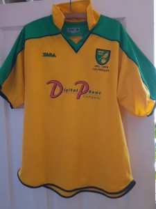 norwich city football shirt for sale on Ebay