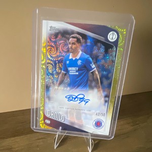 Topps UEFA Club Competitions 2025/26 Danilo Rangers Carnaval Auto CA-DA 42/50 for sale on Ebay