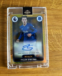 Topps Premier League Merlin 2026 Tyler Dibling Everton Auto MV-TD /50 for sale on Ebay