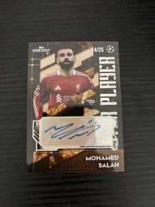 Mohamed Salah 2025/26 Topps Knockout 14/25 Auto Liverpool Egypt  for sale on Ebay