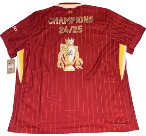 Cody Gakpo Signed 2024/25 Liverpool Premier League Champions Shirt for sale on Ebay