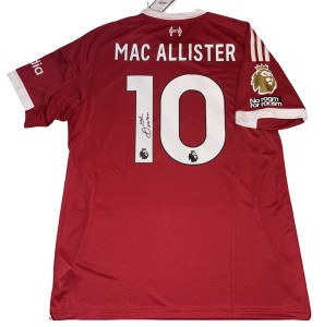Alexis Mac Allister Signed 25/26 Liverpool Home Shirt With PHOTO PROOF & COA for sale on Ebay