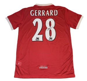 Steven Gerrard Signed 1998 Retro Liverpool Home Shirt  for sale on Ebay