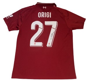 Divock Origi Signed Liverpool 2018/19 Home Shirt With PHOTO PROOF & COA for sale on Ebay