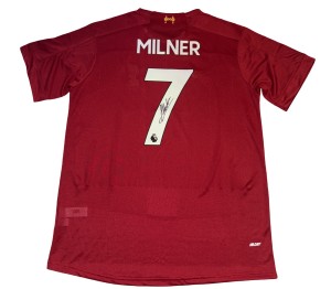 James Milner Signed 2019/20 Liverpool Home Shirt With PHOTO PROOF for sale on Ebay