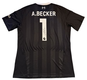 Alisson Becker Signed 2025/26 Liverpool Gk Shirt With PHOTO PROOF for sale on Ebay