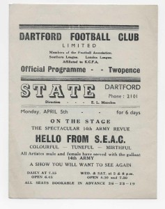 1947/48 Southern League - DARTFORD v. TORQUAY UNITED Reserves for sale on Ebay