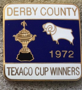 Derby County Football Club Texaco Cup Winners 1972 Badge for sale on Ebay
