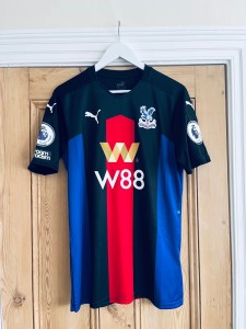 Match Worn Andros Townsend #10 Crystal Palace 2020/21 Home Shirt vs Sheff Utd for sale on Ebay