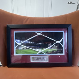 Aston Villa vs FC Bayern München Official Match Used Net /500 framed for sale on Ebay