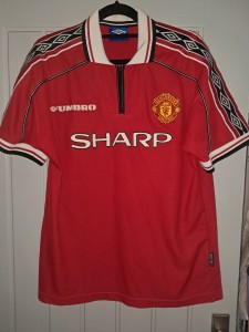 Manchester United Umbro 1998-2000 Vintage Large Home Shirt Original for sale on Ebay