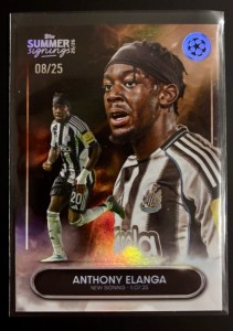 Topps Summer Signings 2025/26 Anthony Elanga /25 - Newcastle United for sale on Ebay