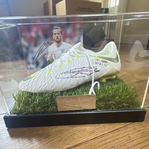 Harry Kane Signed Football Boot Display Case with Photo & Name Plaque for sale on Ebay