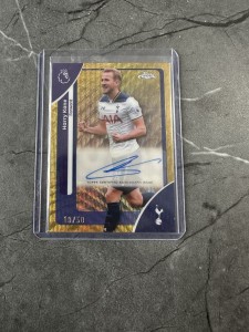 Harry Kane 2025-26 Topps Chrome Premier League Gold Auto /50 Tottenham for sale on Ebay