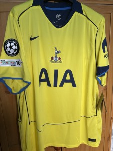 Tottenham Away Jersey  Bergvall 15 On Back. All Sleeve Badges  3xL Size. for sale on Ebay