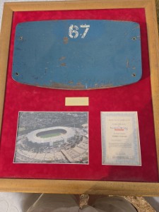 Wembley  Stadium ORIG SEAT together With Photo Of WS with CERT OF Auth 103/2000 for sale on Ebay