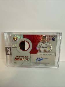 Emile Smith Rowe Fulham /5 Match Worn Patch Auto Topps Pristine Prem League 2026 for sale on Ebay