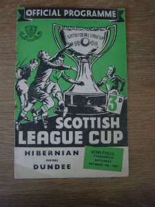 1952/53 SCOTTISH LEAGUE CUP SEMI-FINAL : HIBERNIAN v DUNDEE for sale on Ebay